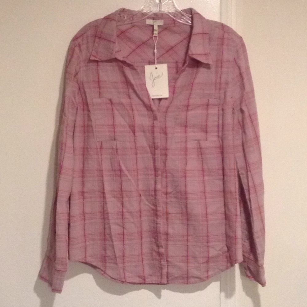 💕JOIE💕 Plaid Button Down Shirt